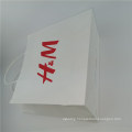 White Kraft Paper Bags with Twist Paper Rope Clothes Bag